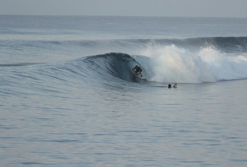 Tropical surf session in the Mentawai Islands